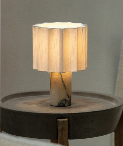 Nordic Marble Table Lamp with Touch Control and USB Charging