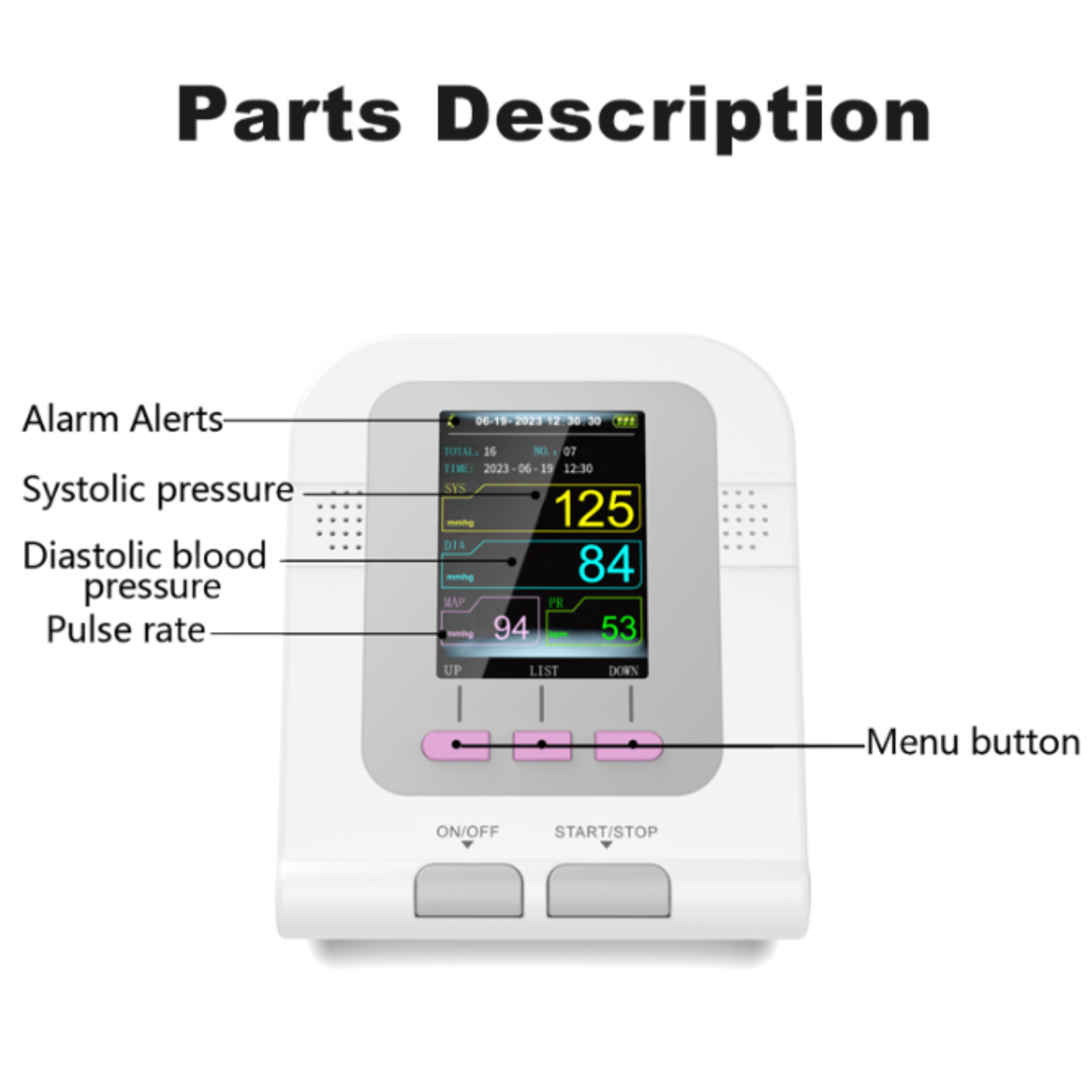 Veterinary Blood Pressure Monitor with 3 Cuffs for Pets