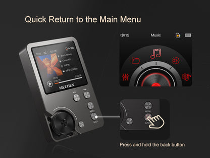 Portable HiFi MP3 Player 64GB Storage Lossless Audio