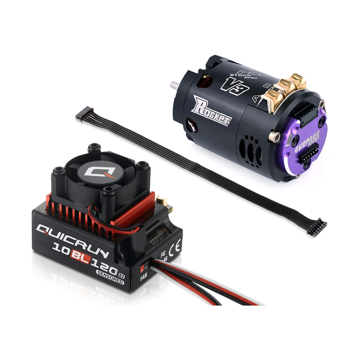 8.5T Sensored Motor and ESC Combo for RC Racing