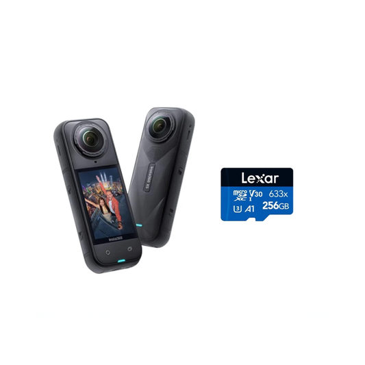 Insta360 X5 Action Camera with Extended 256GB Storage