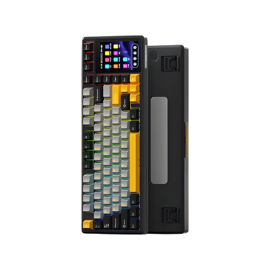 Bluetooth Mechanical Keyboard 84-Key with Touch Panel Controls