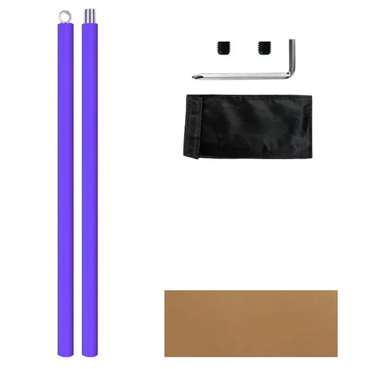 Purple Suspension Fitness Pole for Home Gym