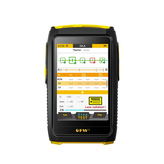 Portable Optical Reflectometer 20dB Fibre Tester with iOLA