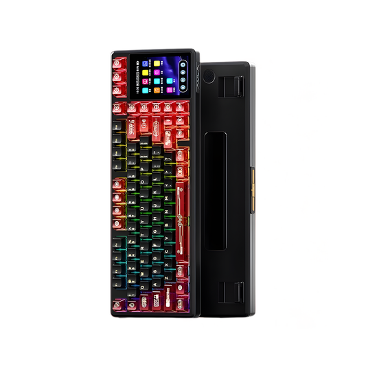 Compact 84-Key Bluetooth Keyboard with RGB and Touch Controls