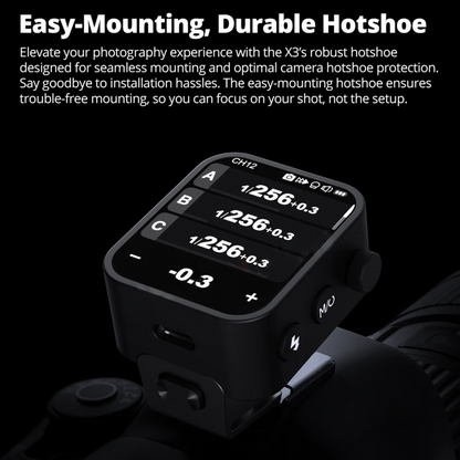X3 O Wireless TTL Flash Trigger with Touch Screen Control
