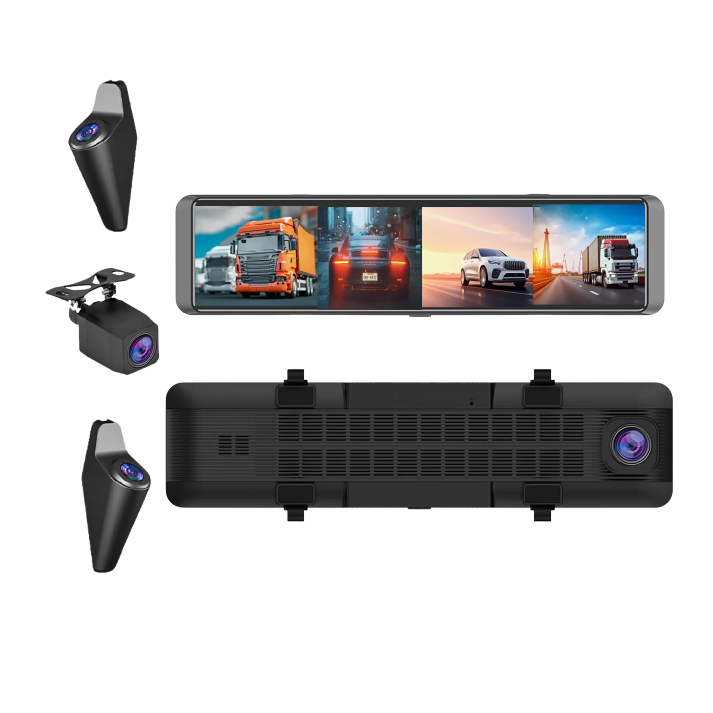 Smart Rear View Mirror Dash Cam 4K Parking Monitor