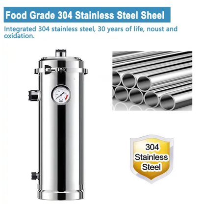 Whole House 6000L/H Ultrafiltration Filter with Pressure Gauge