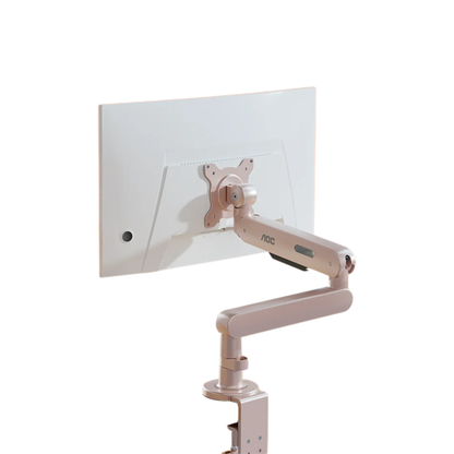 Adjustable Single Monitor Mount Desktop Arm Pink