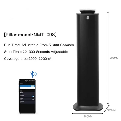 3000m³ Smart Bluetooth Scent Diffuser Machine Black Finish