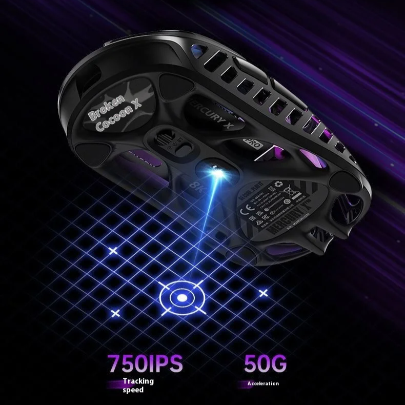8K Pro Wireless Gaming Mouse with RGB Lighting and Control