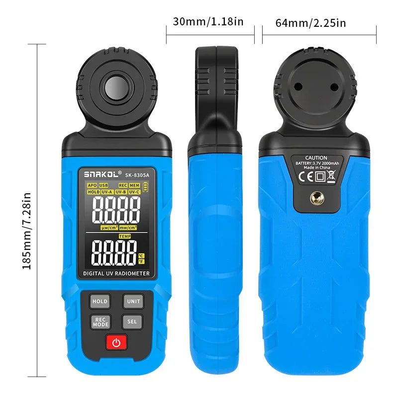 Pocket Illuminance Meter with LCD Display for Plants SK-8305A
