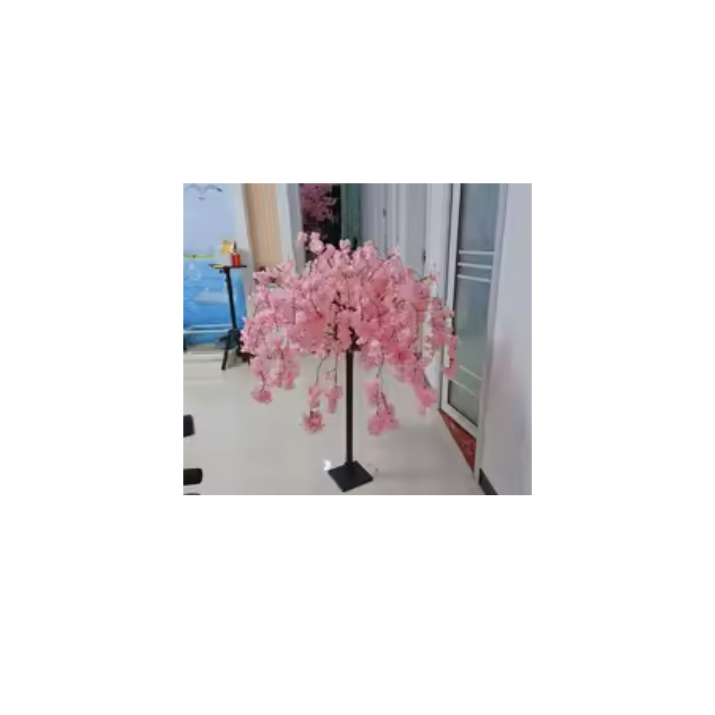 Dark Pink Sakura Artificial Flower Tree Indoor Outdoor