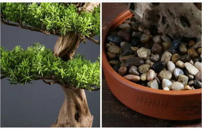 Simulation Pine Bonsai Ornament for Desktop Décor