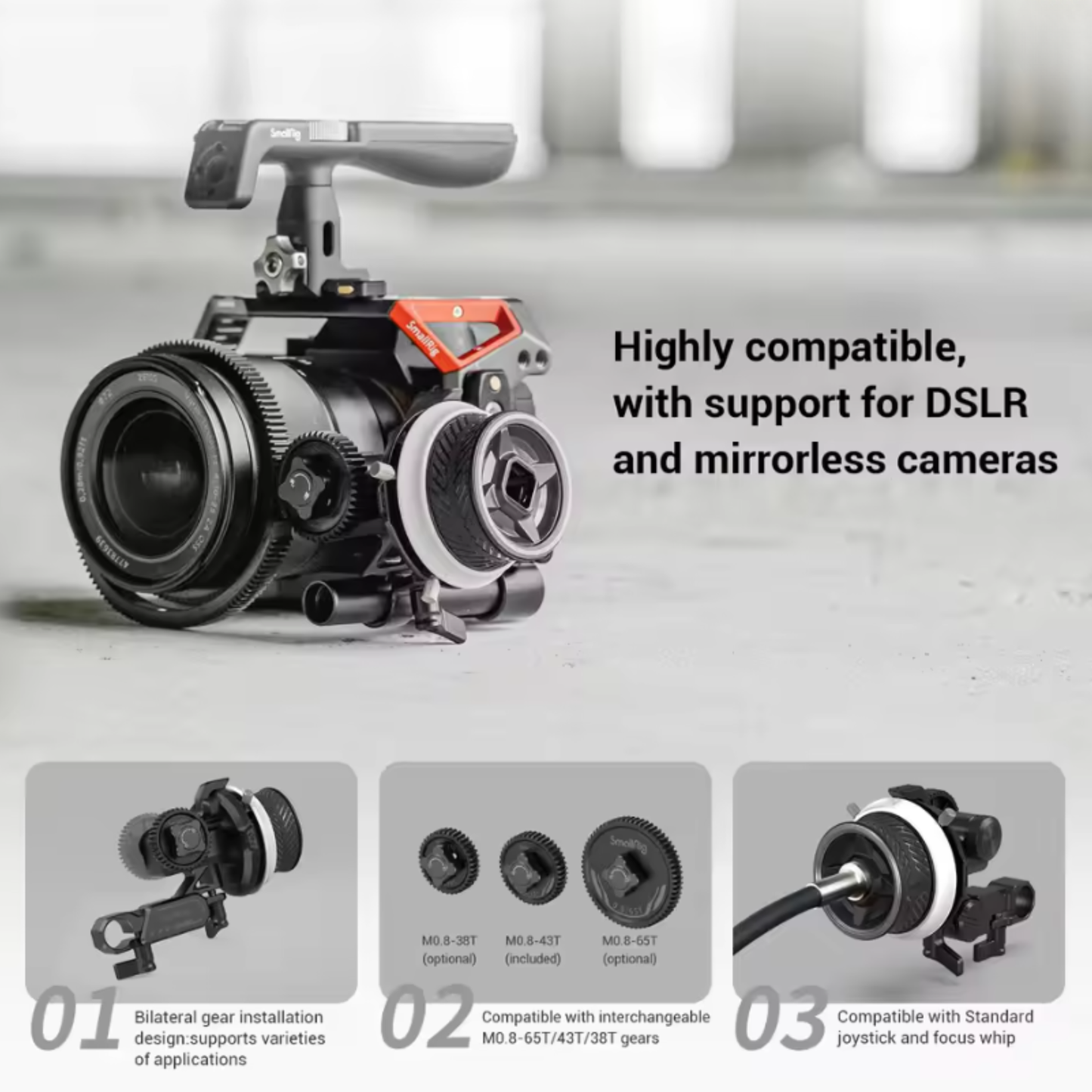Adjustable Follow Focus 3010C for Professional Filmmaking