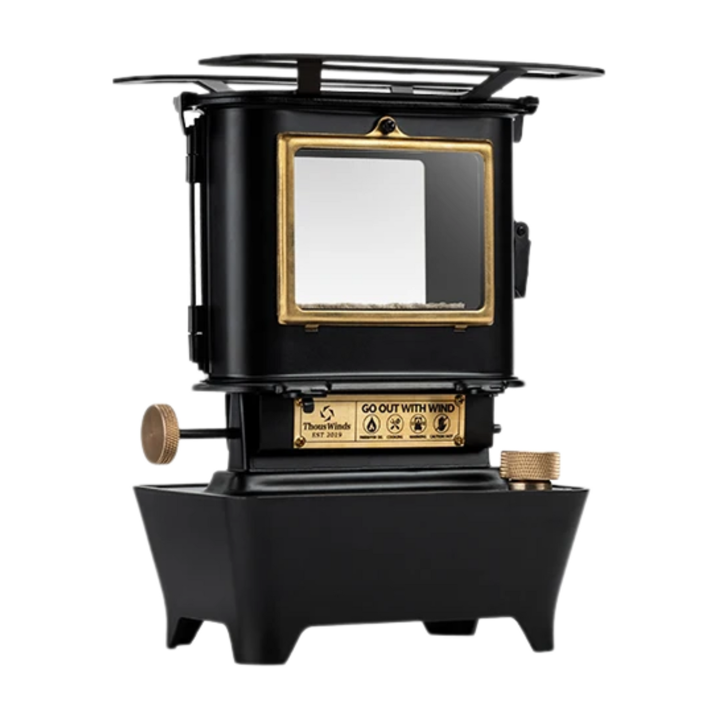 Black Portable Oil Lamp Stove Camping Lantern Outdoor Light