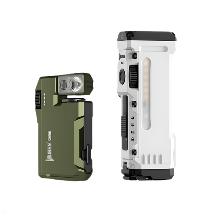 Portable Rechargeable Flashlight Set with Magnetic Tail