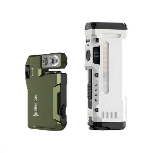 Portable Rechargeable Flashlight Set with Magnetic Tail