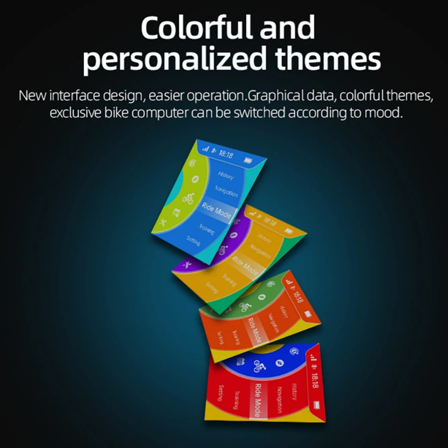 Wireless Cycling Computer with Heart Rate and Sensors