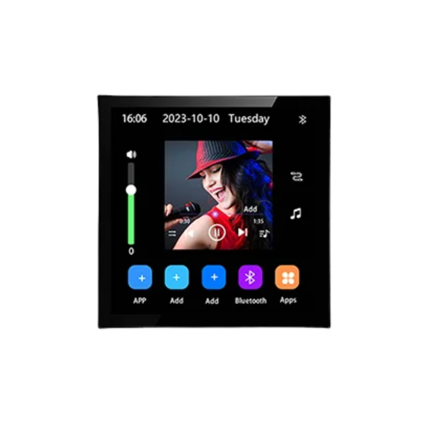 2 Inch Android 10 Touch Wall Amplifier WiFi Bluetooth