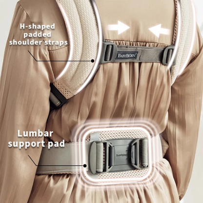 3in1 Ergonomic Baby Carrier Beige Newborn to Toddler