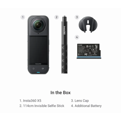 Starter Bundle Insta360 X5 Action Camera 128GB