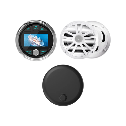 White 50RV Marine FM/AM Radio Bluetooth Stereo MP5 Player