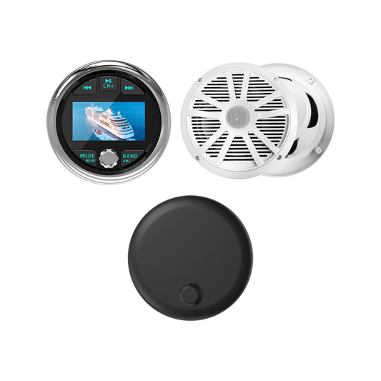 White 50RV Marine FM/AM Radio Bluetooth Stereo MP5 Player