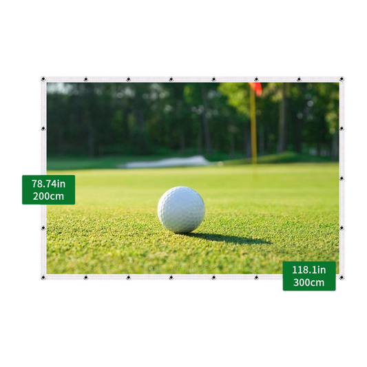118x78in Golf Impact Screen HD Indoor Outdoor Training Net