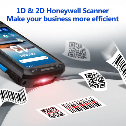 2D Barcode Scanner PDA with NFC Charging Cradle