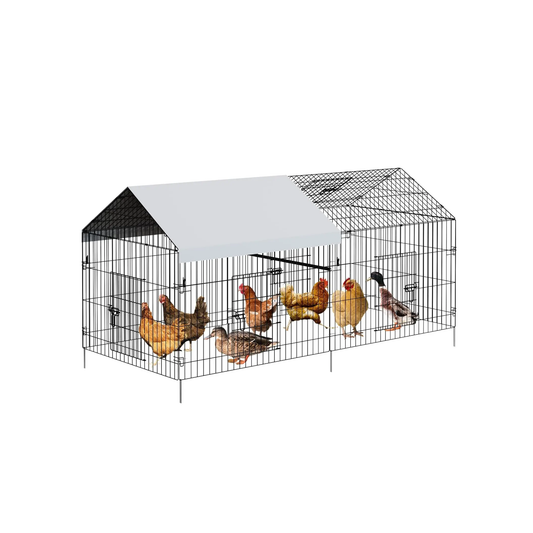 Heavy Duty Chicken Run Cage with Roof 86x40x40