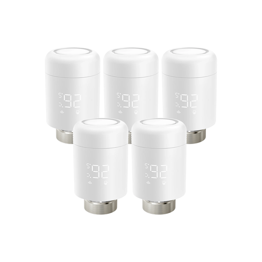 5PC Smart Thermostatic Radiator Valve Alexa and Google