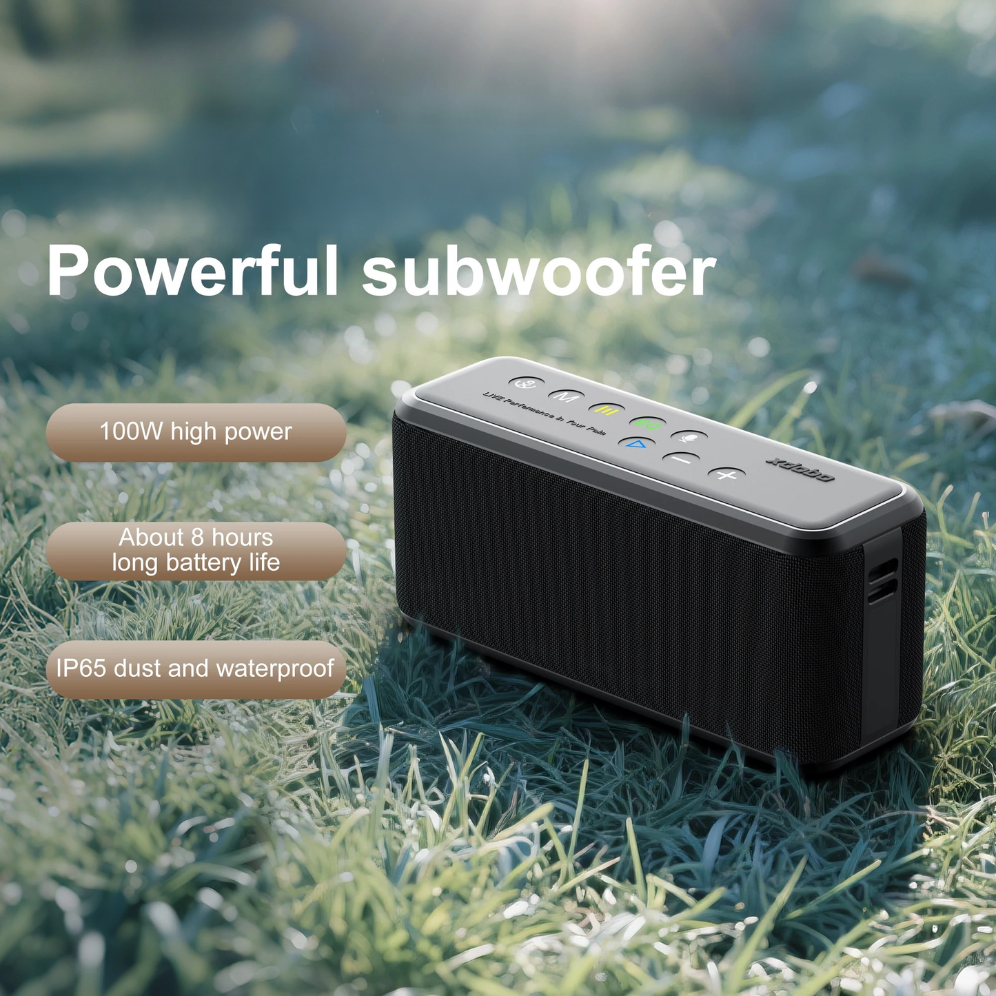 X8 Max 100W Bluetooth Wireless Speaker with Subwoofer