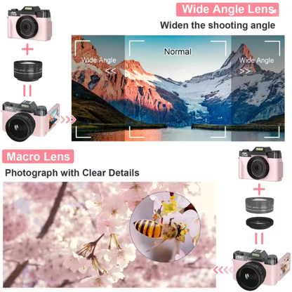 Vlog and Photography Camera 16X Zoom 32GB