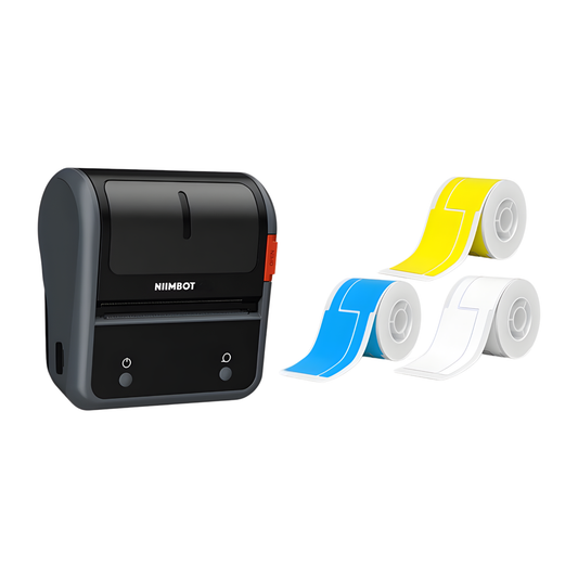 B3S Barcode Thermal Label Printer with 3-Roll 25x76mm