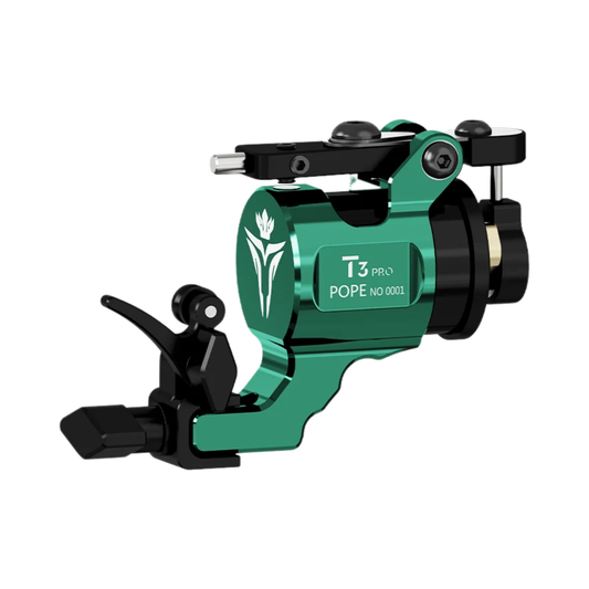 Green T3Pro Tattoo Gun Powerful Motor Adjustable Stroke