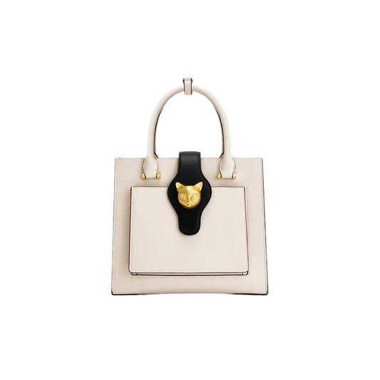 Beige Leather Crossbody Handbag Women’s Casual Office Shoulder Bag