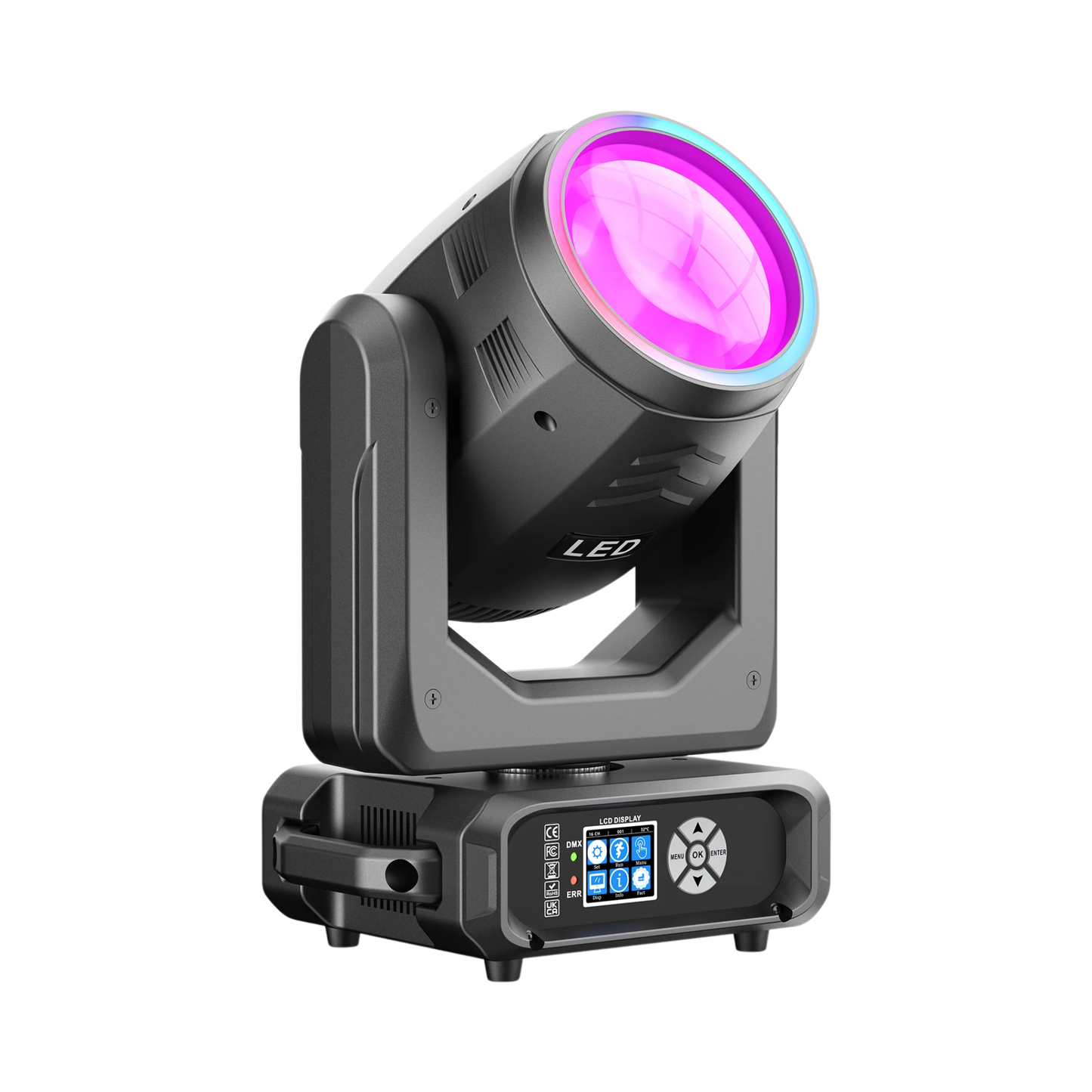 200W LED Beam Moving Head Light DMX Stage Effect