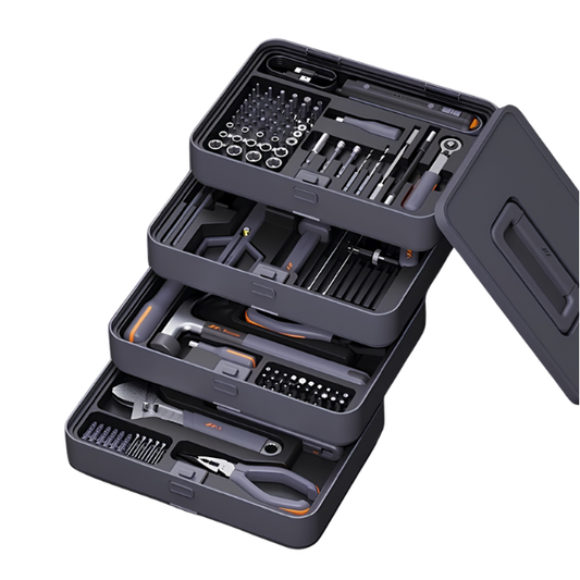 Complete Home Repair Tool Kit with Modular Storage Box