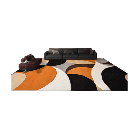 Modern Flannel Area Rug Bedroom Living Room