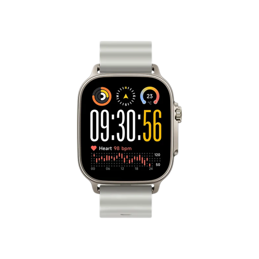 Titanium Silver Smart Watch AMOLED GPS Long Battery