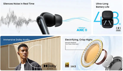 Soundcore Liberty 5 Wireless Earbuds with Dolby Audio and Long Battery Life