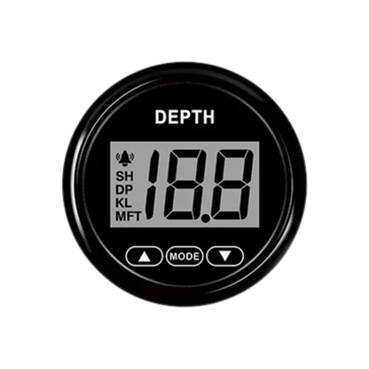 BN 52mm Marine Digital Depth Gauge with Transducer