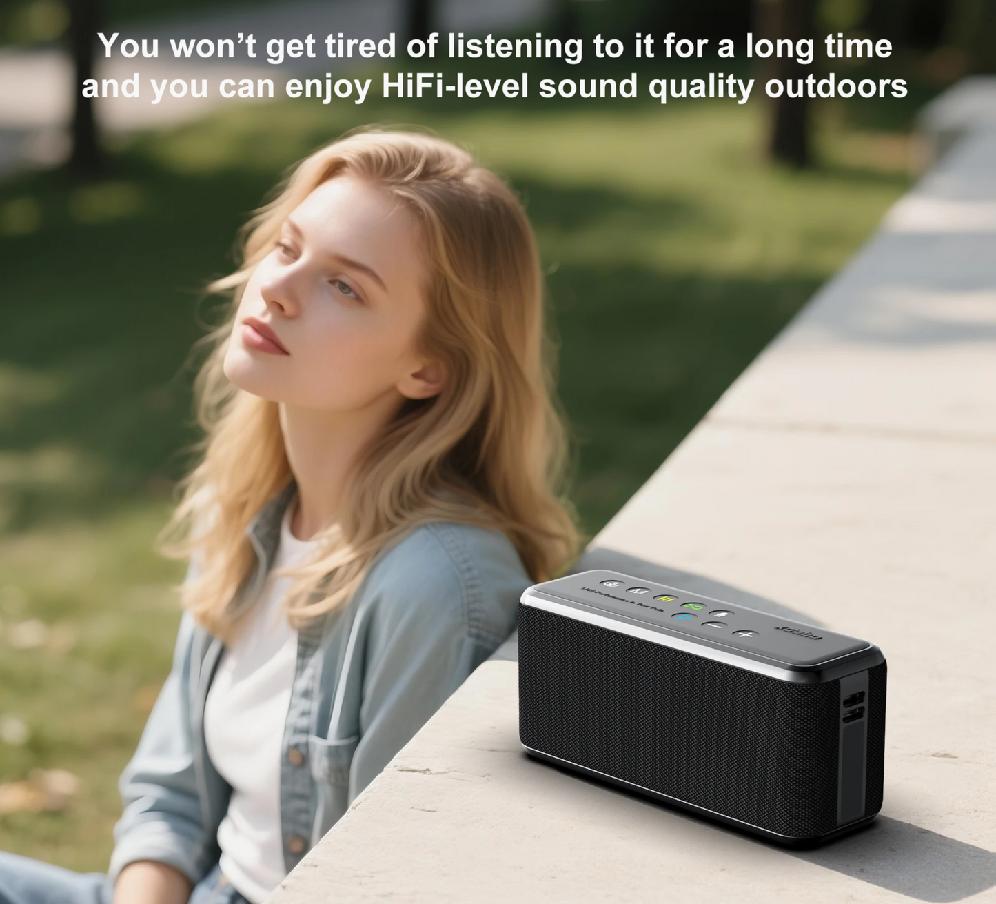 Rechargeable 100W Bluetooth Speaker with USB TF and AUX
