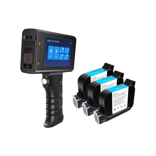 Rechargeable Inkjet Coding Printer 3 Black Inks