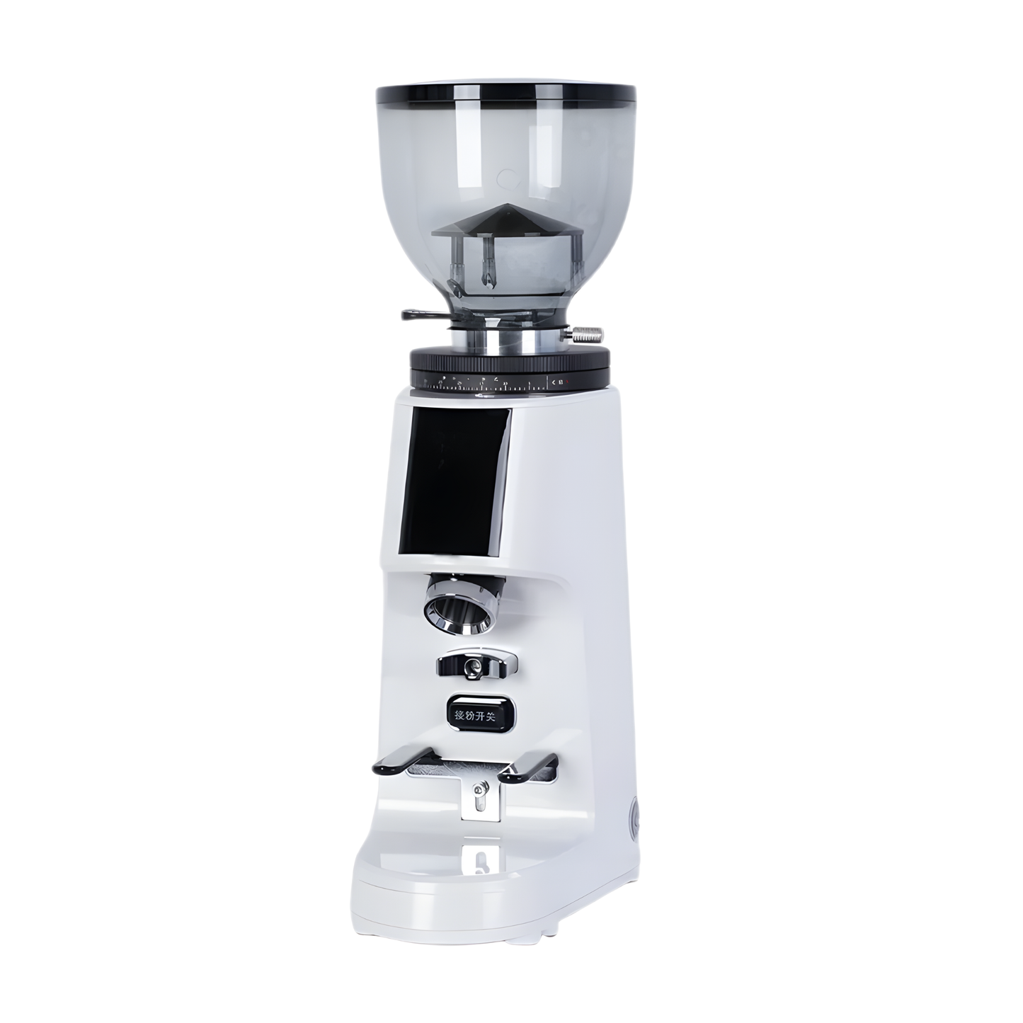 Portable Burr Coffee Grinder 64mm Flat Burr White 4.0