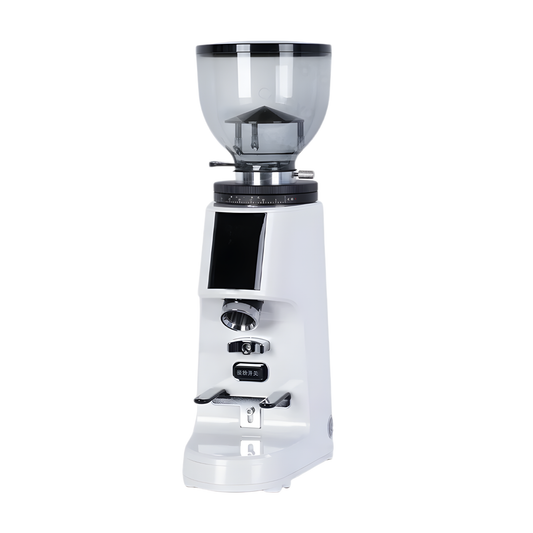 Portable Burr Coffee Grinder 64mm Flat Burr White 4.0