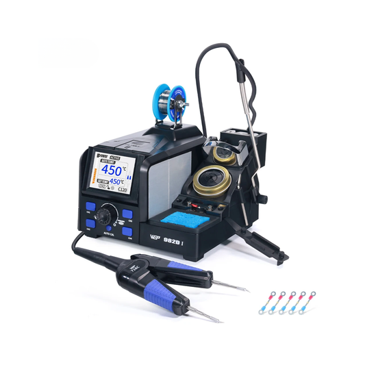 982D-I Compact Desoldering Tweezers Station for Fine Repair Work