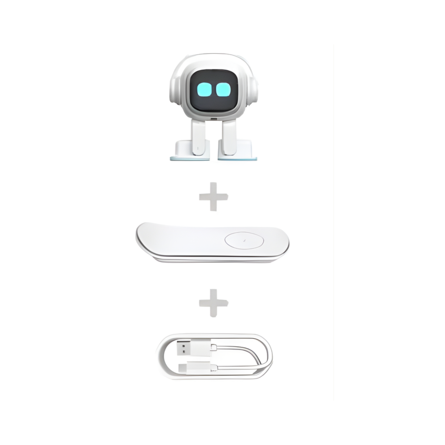 Interactive White Robot Toy for Kids Learning and Play