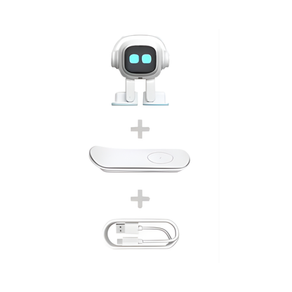 Interactive White Robot Toy for Kids Learning and Play